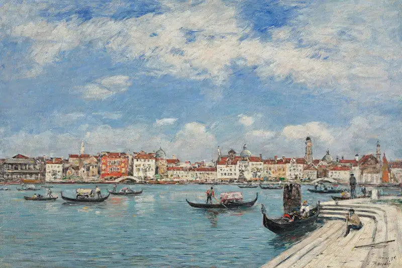 Venedig, udsigt taget fra San Giorgio - Eugène Boudin