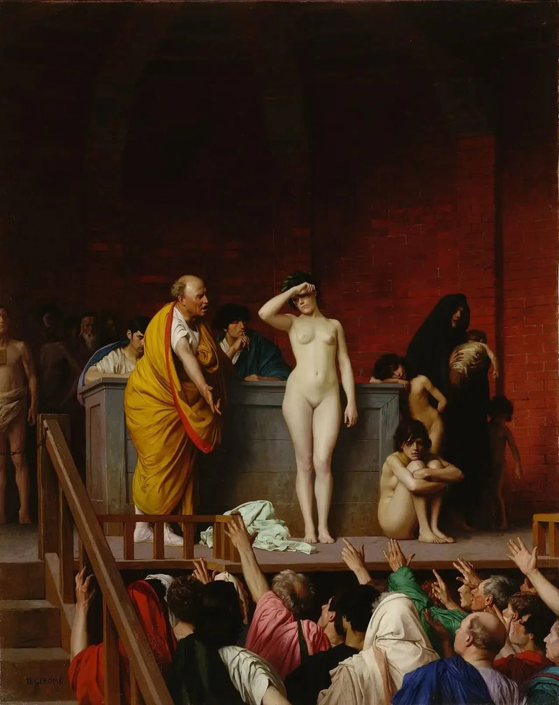 Slavehandel i Rom - Jean-Léon Gérôme