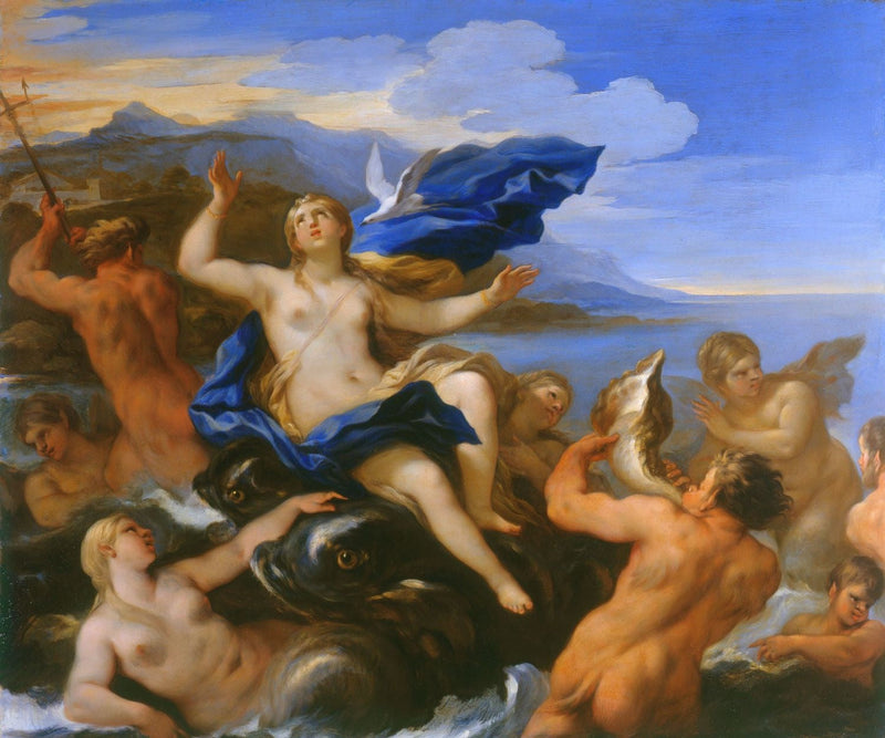 Venus lærer Cupids nød - Luca Giordano