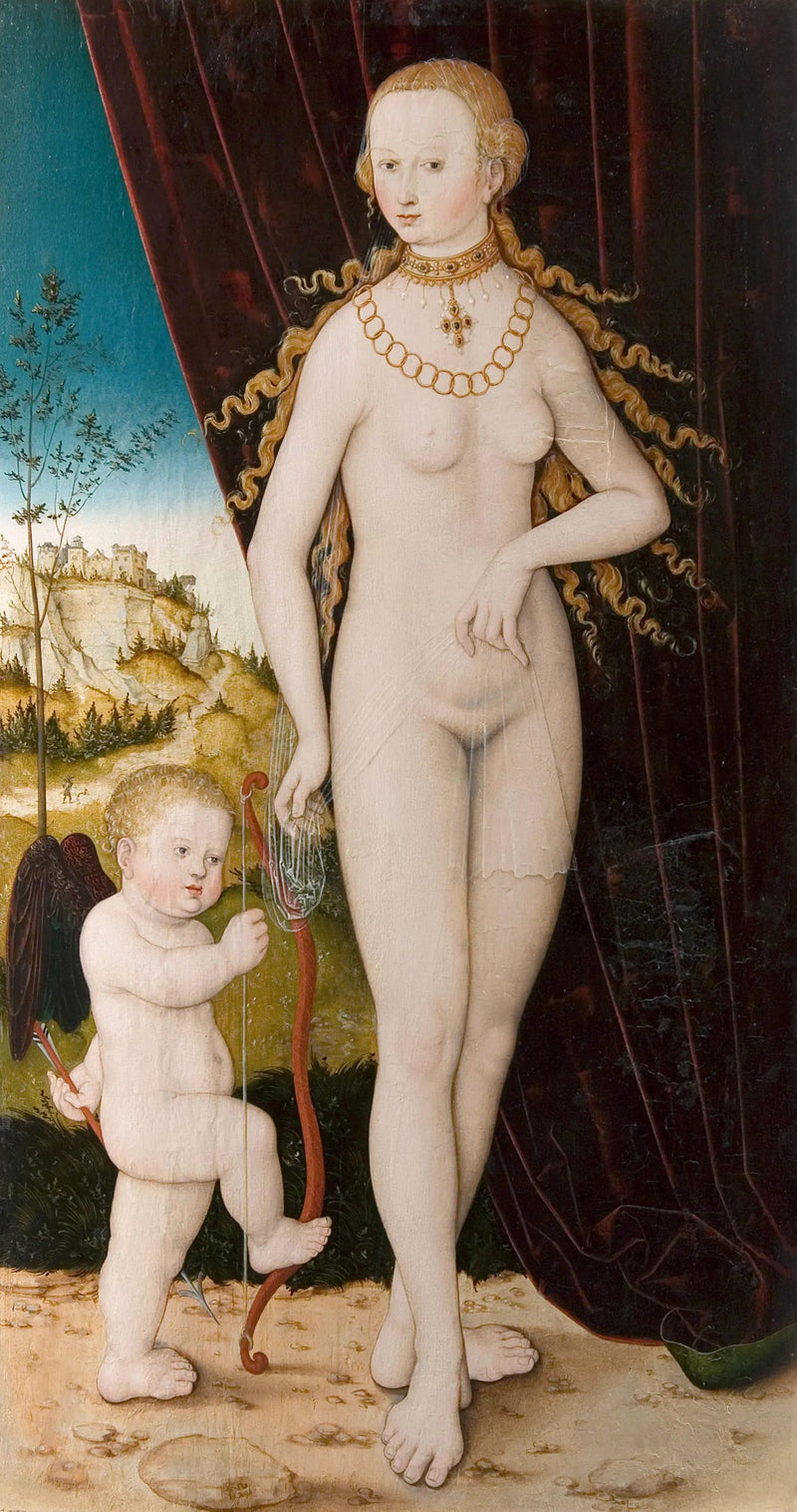 Venus med Amor - Lucas Cranach den Ældre