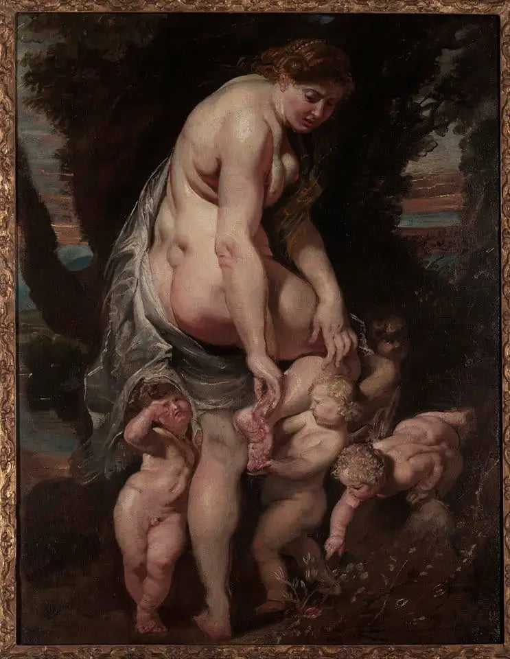 Vénus såret af en torne - Peter Paul Rubens