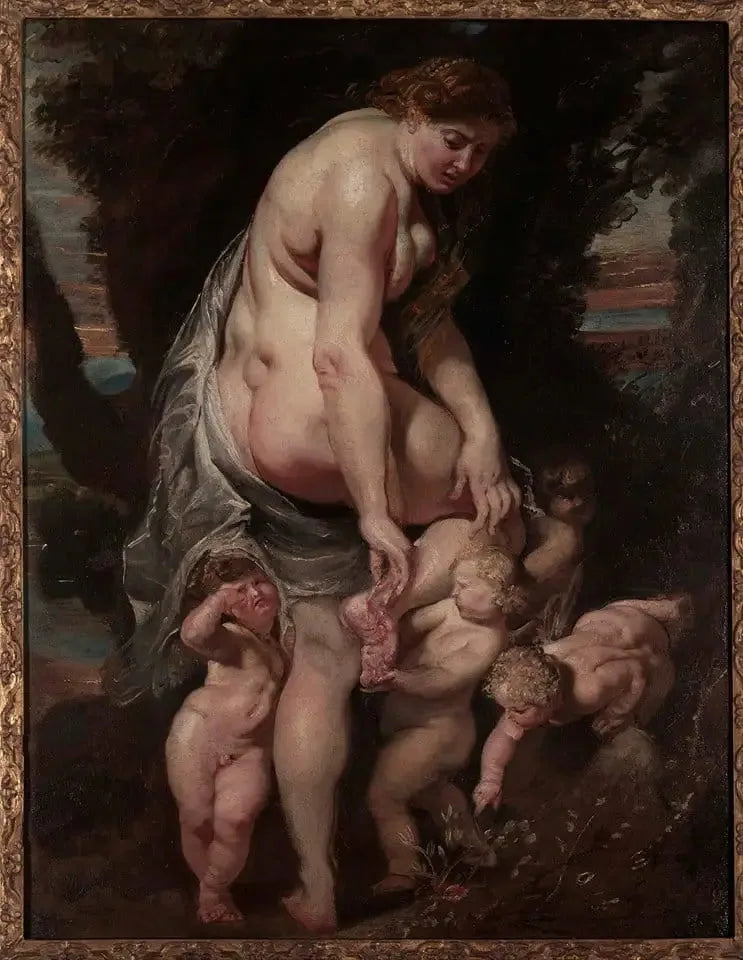 Vénus såret af en torne - Peter Paul Rubens