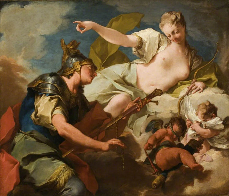 Venus giver våben til Aeneas - Giovanni Battista Pittoni
