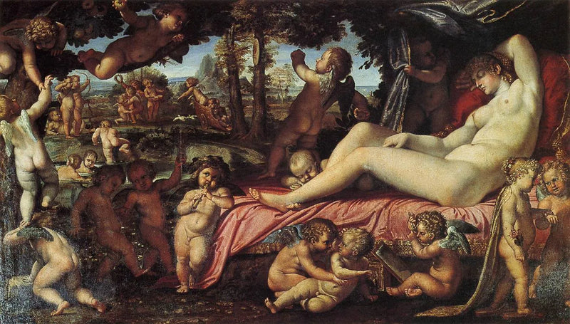 Venus sovende med amoriner - Annibale Carracci