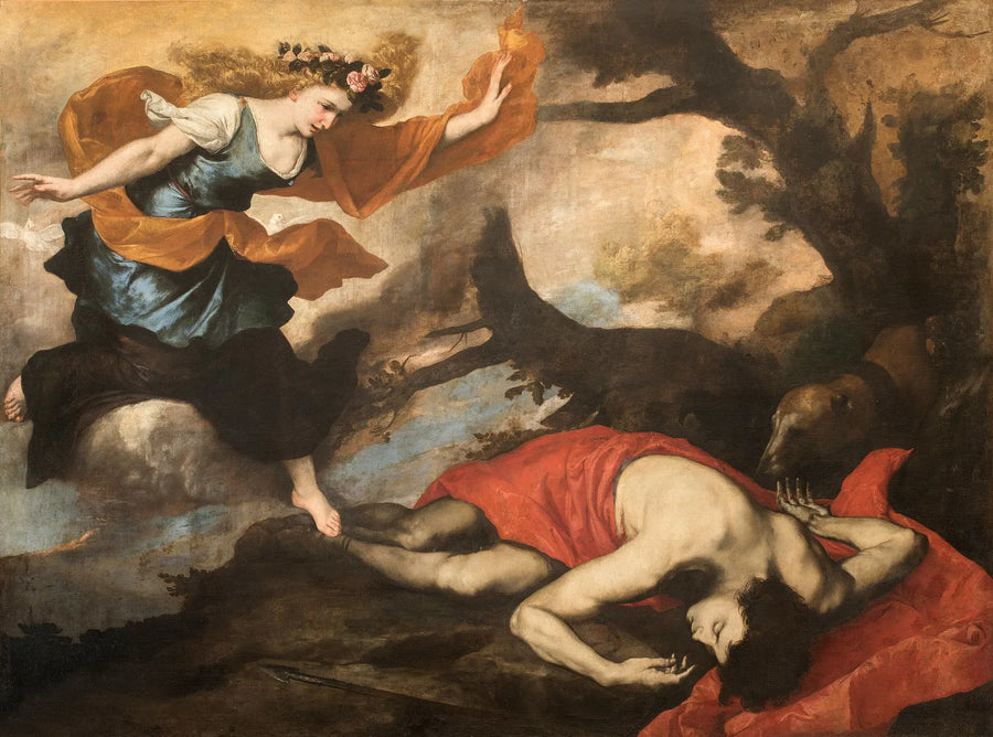 Venus og Adonis - Jusepe de Ribera