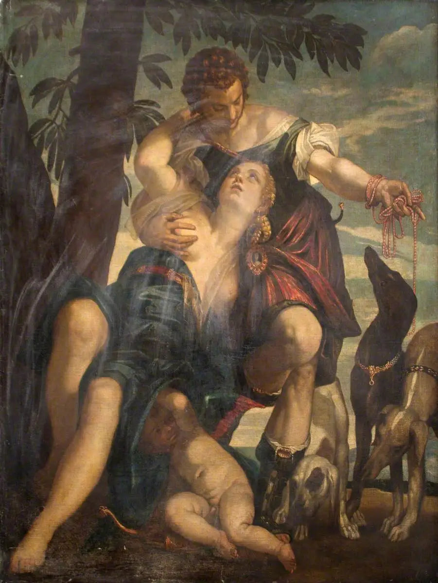 Vénus et Adonis - Paul Véronèse image 1 reproduction de peinture à l’huile