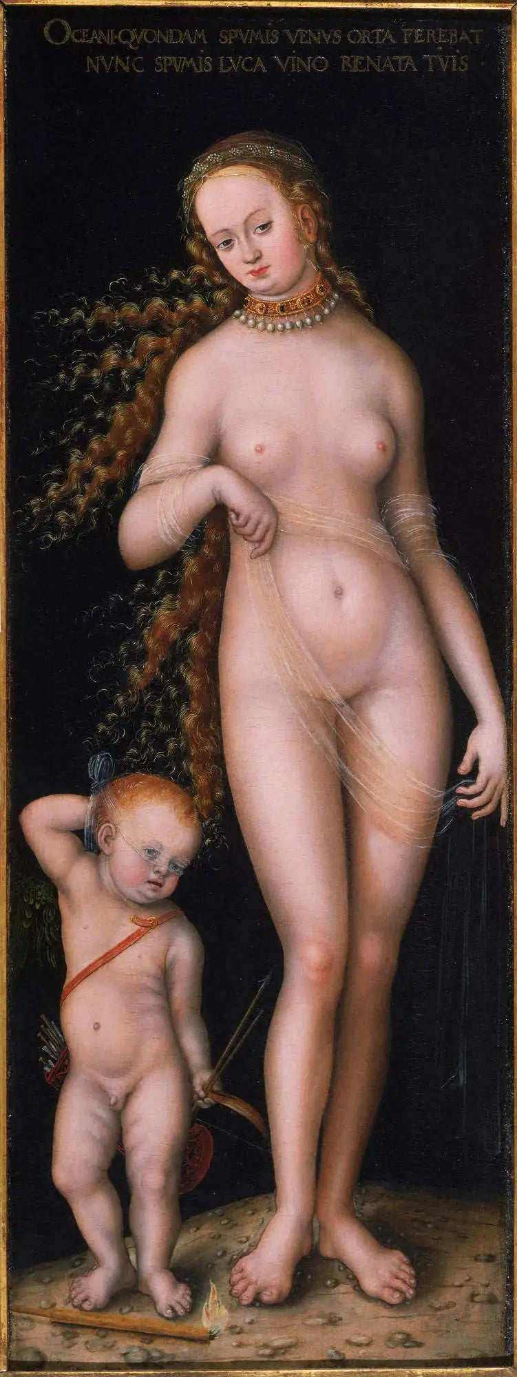 Venus og Kærlighed - Lucas Cranach den Ældre