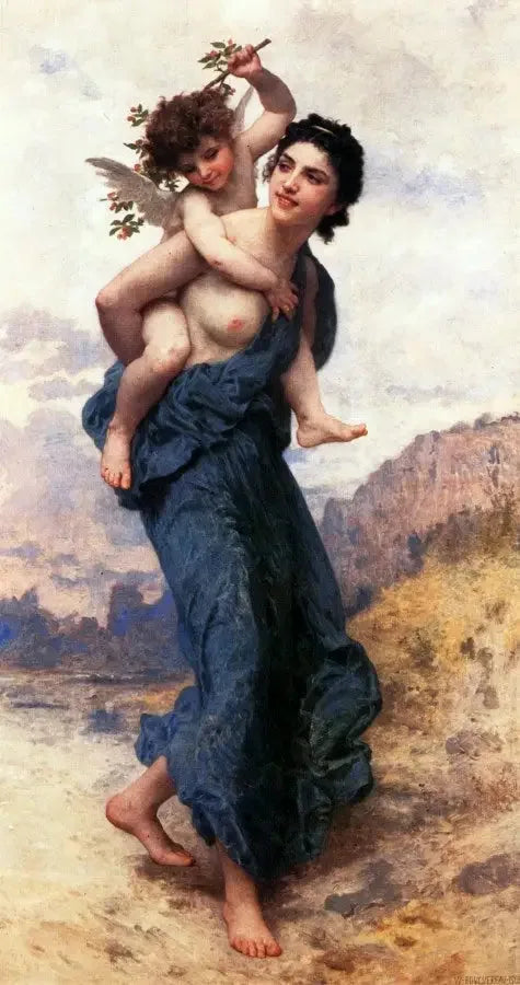 Venus og Cupido. - Bouguereau