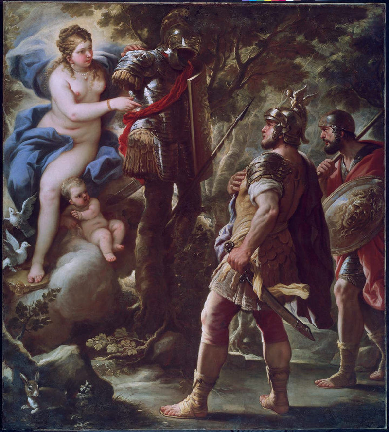 Venus og Æneas - Luca Giordano