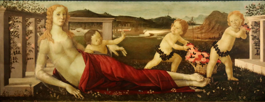 Venus og tre putti - Sandro Botticelli