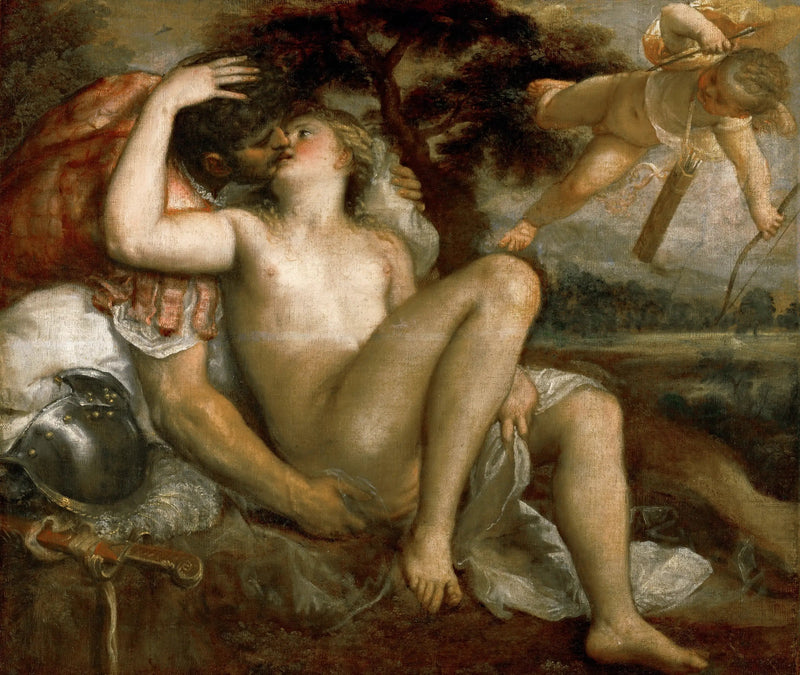 Venus, Mars og Cupidon - Titian