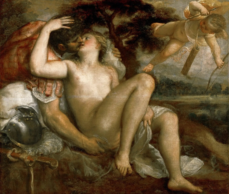 Venus, Mars og Cupidon - Titian