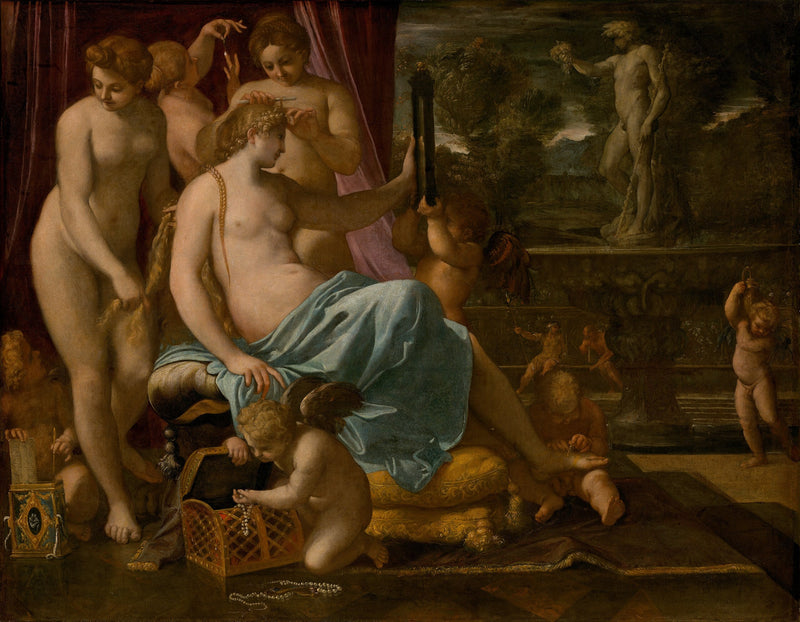 Venus pyntet af Gracerne - Annibale Carracci