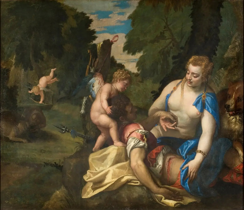 Venus grædende Adonis - Paul Véronèse