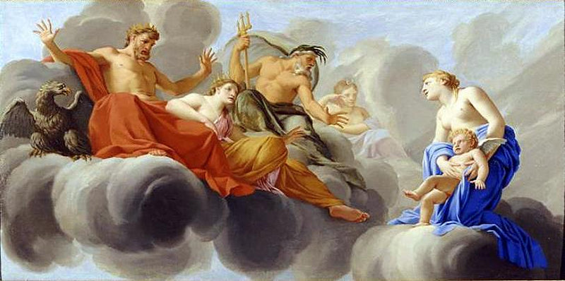 Venus viser kærligheden til Jupiter - Eustache Le Sueur
