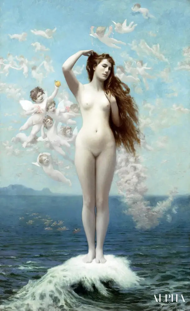 Vénus sortant des eaux - Jean-Léon Gérôme - Reproductions de tableaux et peintures haut de gamme