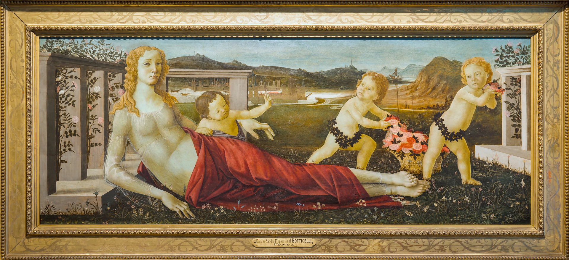 Vénus et trois putti, atelier de Sandro Botticelli, musée du Petit Palais d’Avignon – reproduction peinture à l’huile sur toile