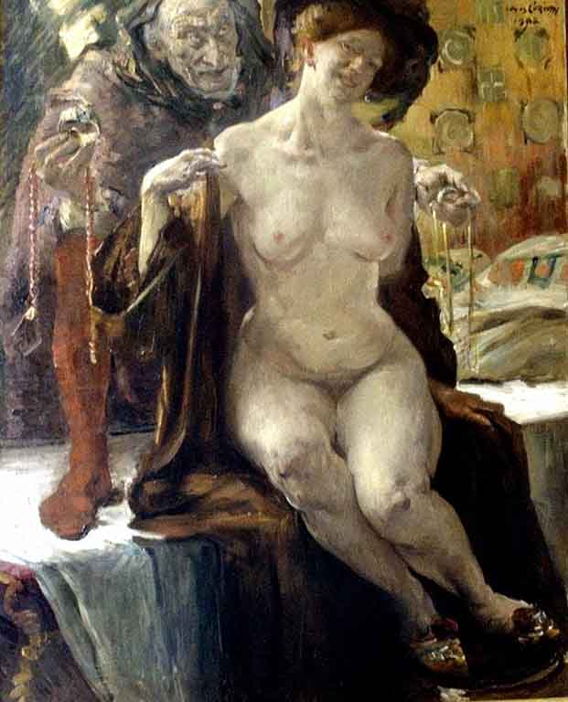Verführung - Lovis Corinth image 1 copie peinte à la main à l’huile