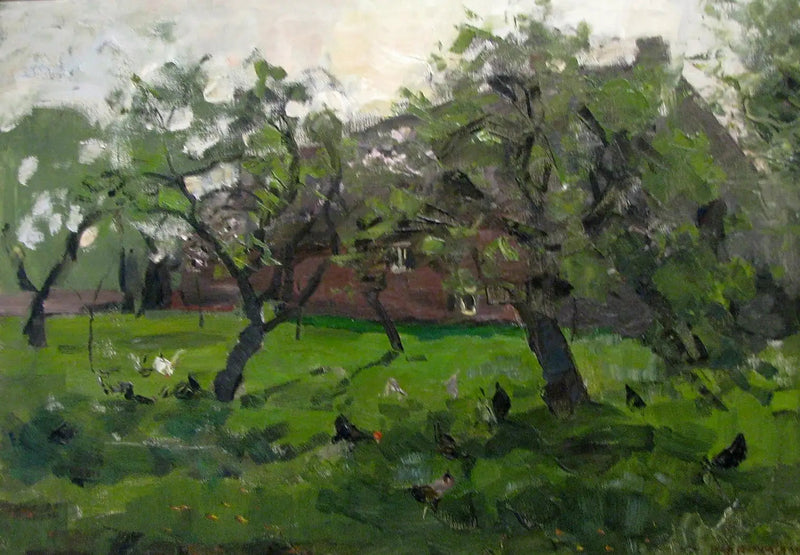 Frugtplantage med høns - Piet Mondrian