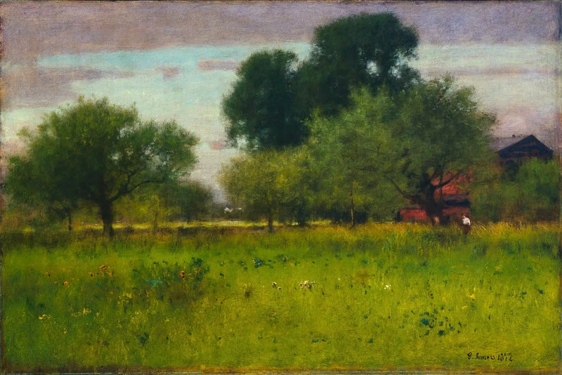 æbleplantage - George Inness