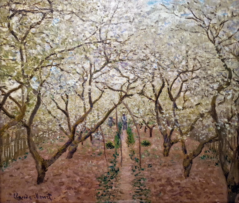 Frugthave i blomst i Vétheuil W521a - Claude Monet