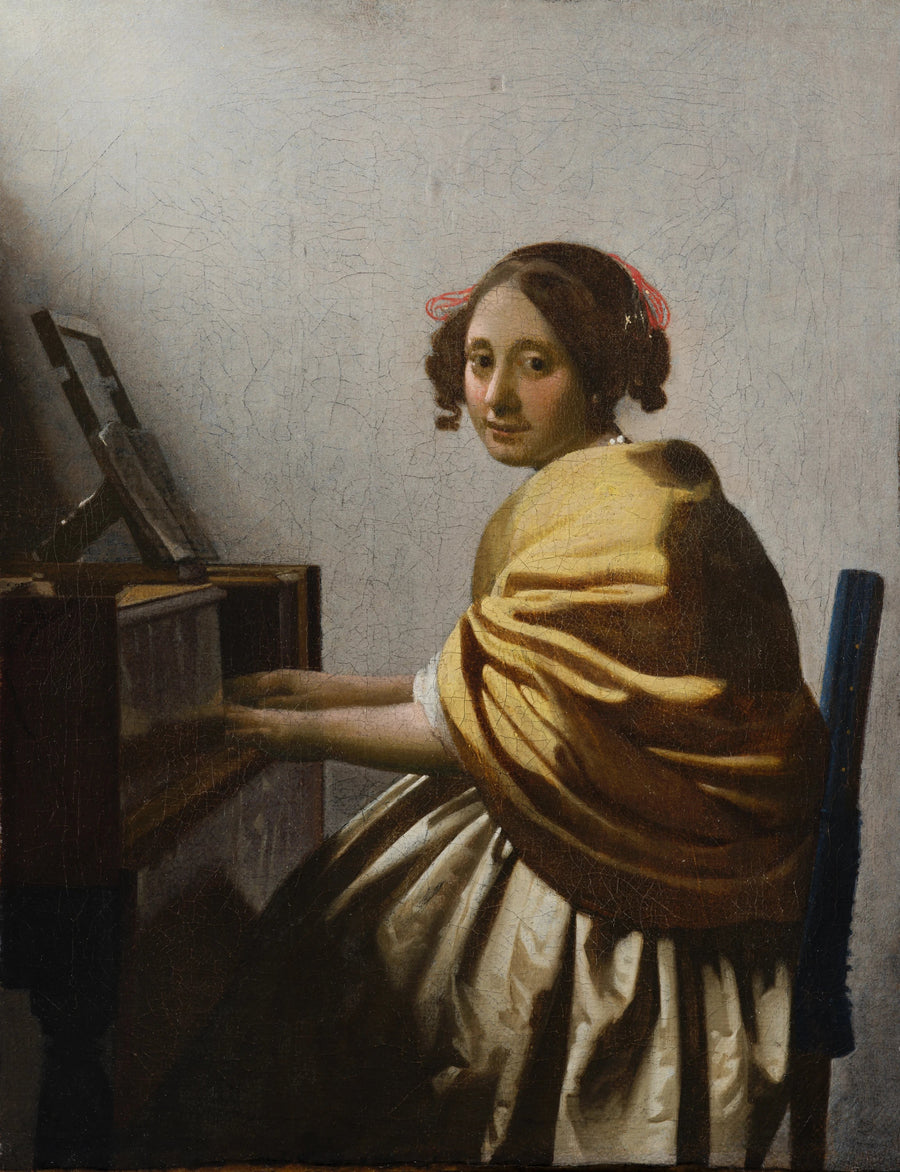 Dame siddende ved virginalet - Johannes Vermeer