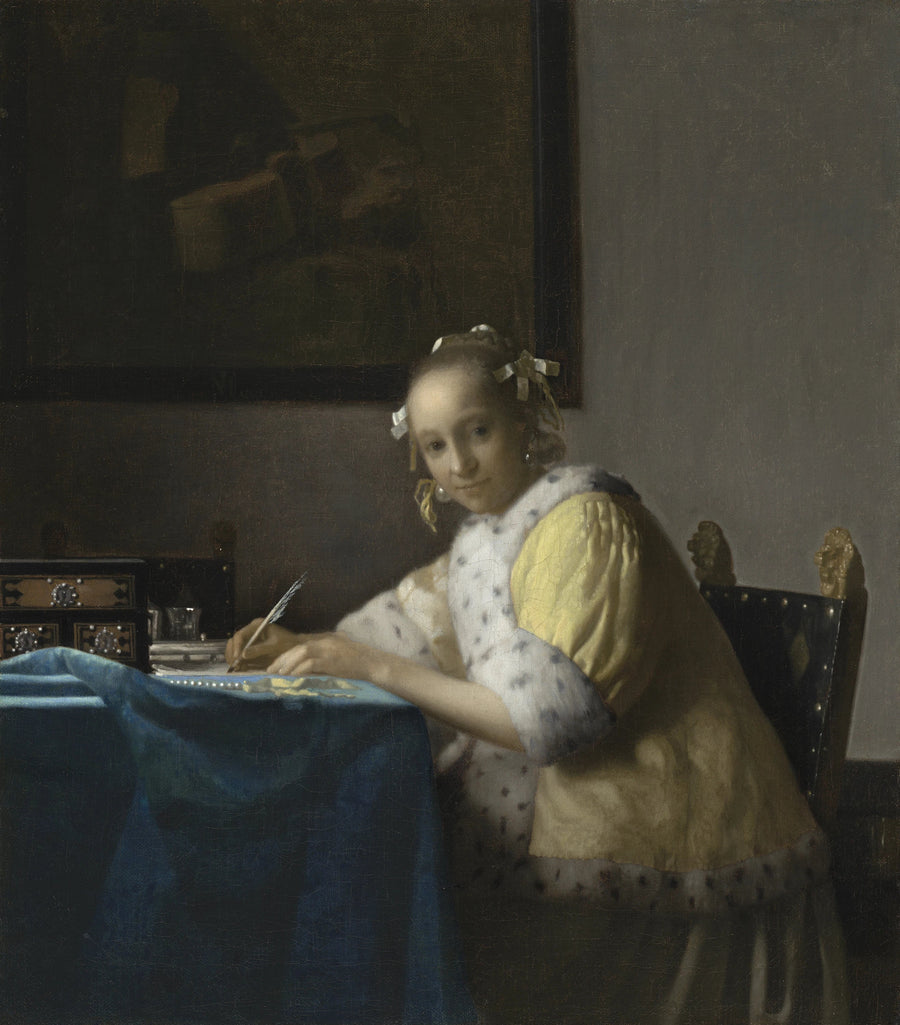 Ung Kvinde skriver et brev - Johannes Vermeer