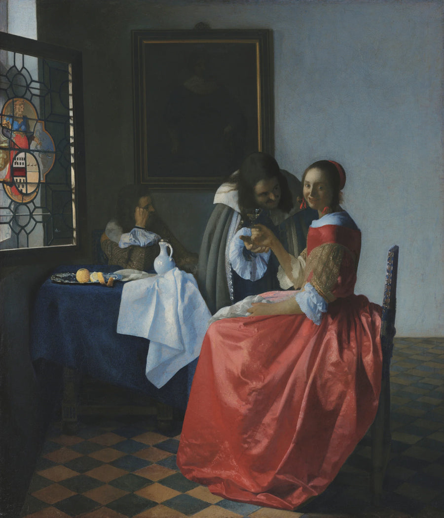Den unge pige med vinglasset - Johannes Vermeer