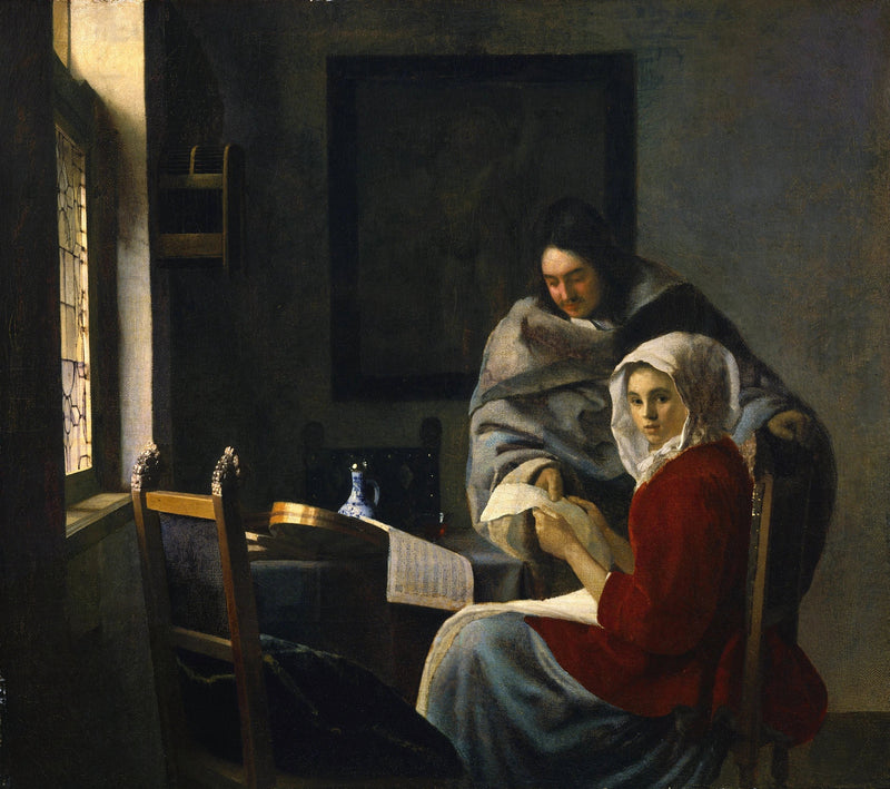 Musiklektion afbrudt - Johannes Vermeer