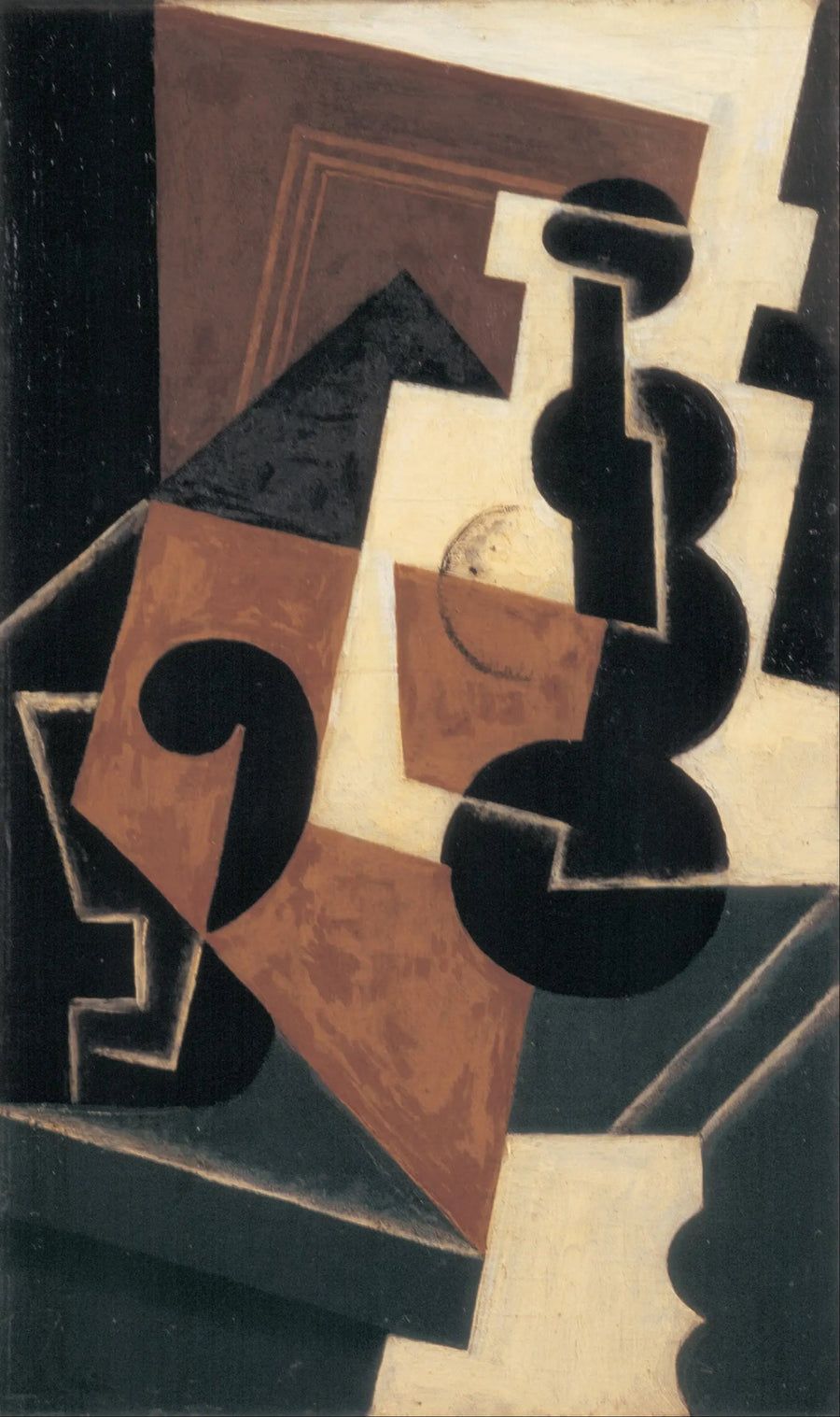 Glas og vandflaske - Juan Gris