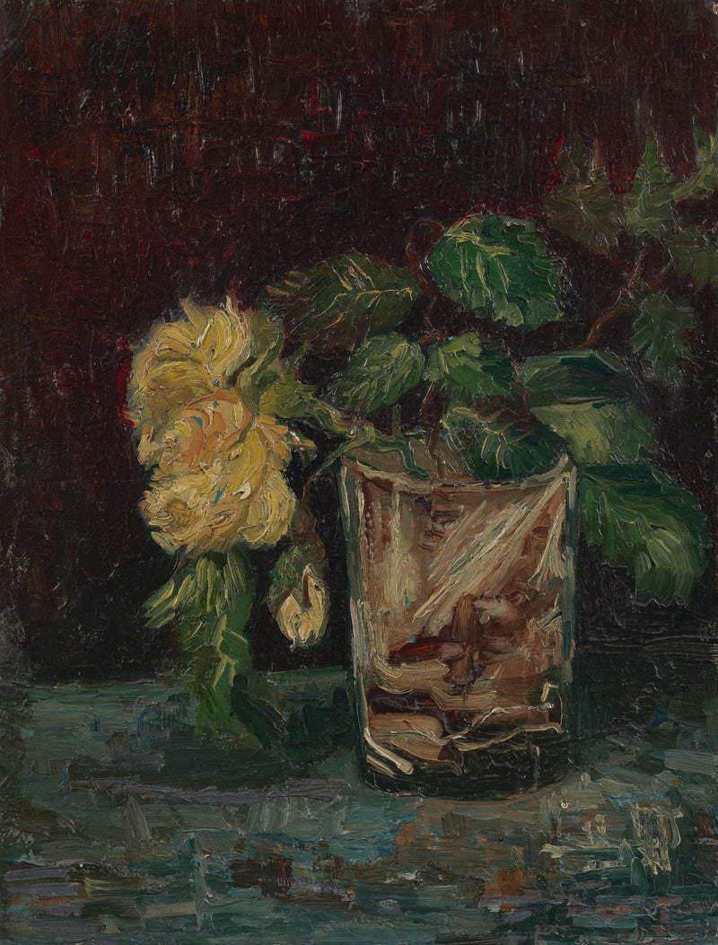 Glas med gule roser - Vincent van Gogh