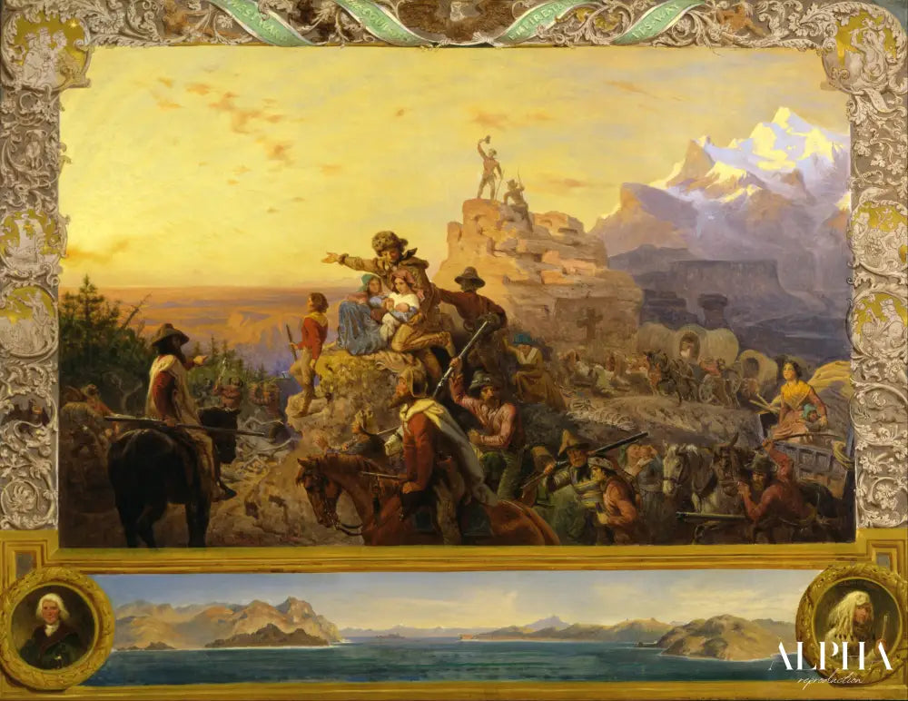 Vers l'ouest, le cours de l'empire suit son cours - Emanuel Leutze - Reproductions de tableaux et peintures haut de gamme