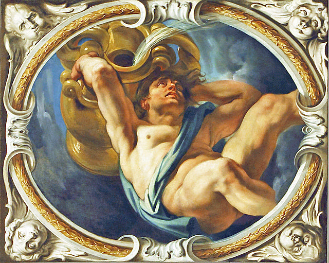 Verseau - Jacob Jordaens image 1 copie peinte à la main à l’huile