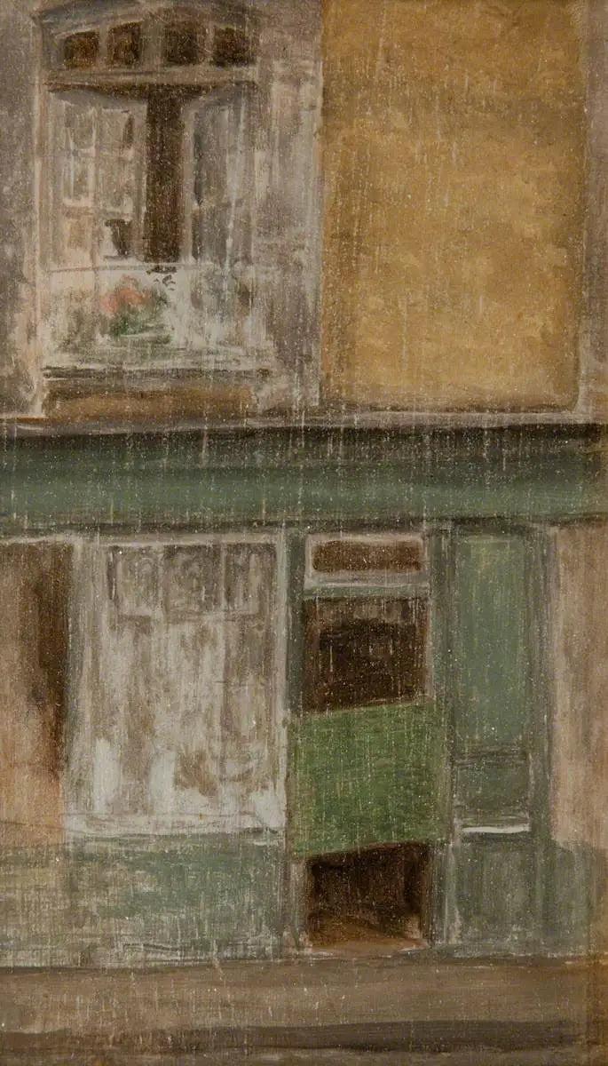 Grøn og Guld: En butik i Calais - James Abbott McNeill Whistler