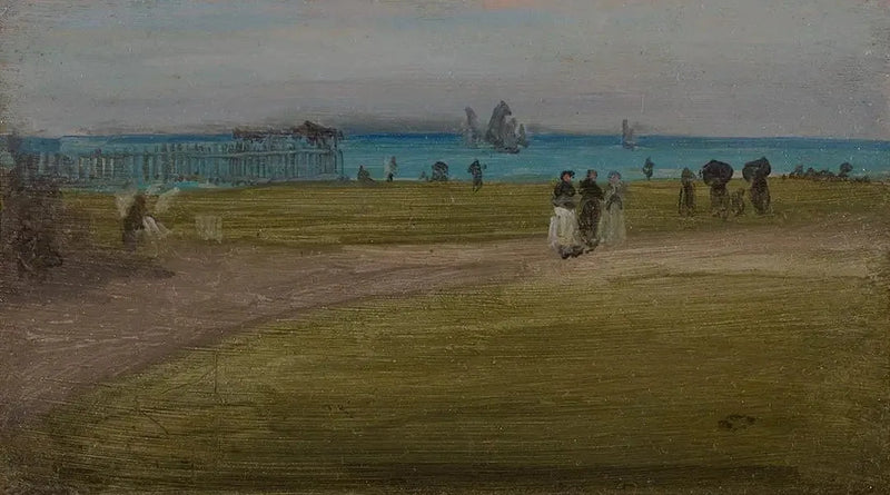 Grøn og Lilla: Aftenpromenaden - James Abbott McNeill Whistler