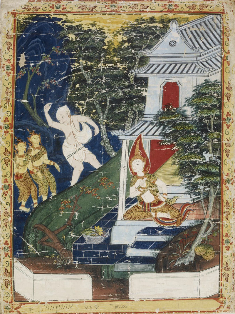Vessantara Jataka : Les Enfants royaux - Artiste thaïlandais anonyme