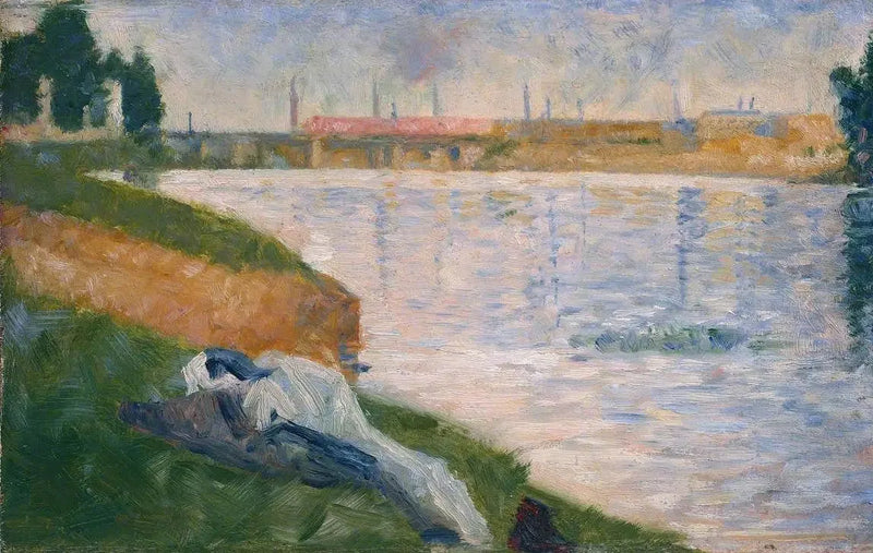 Tøj på græsset - Georges Seurat