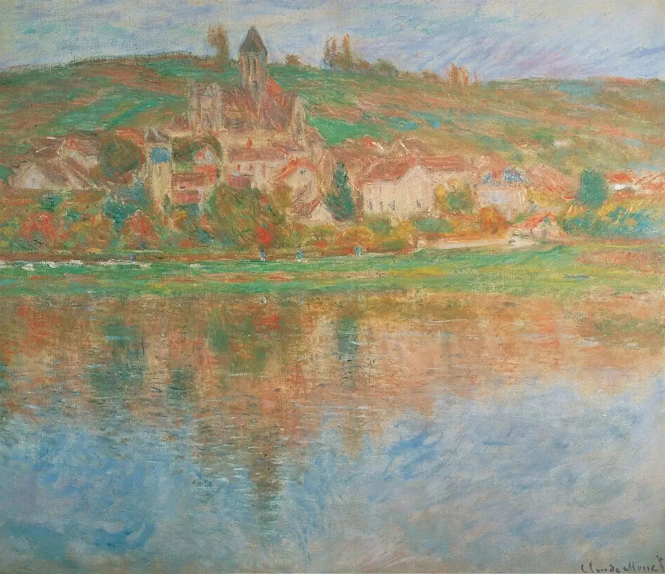 Vétheuil - Claude Monet image 1 copie de tableau peinte à la main