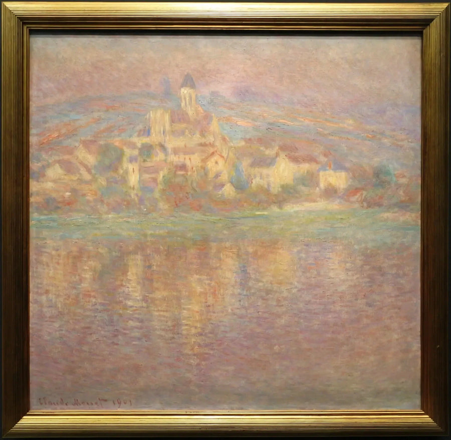 Vétheuil, solnedgang - Claude Monet