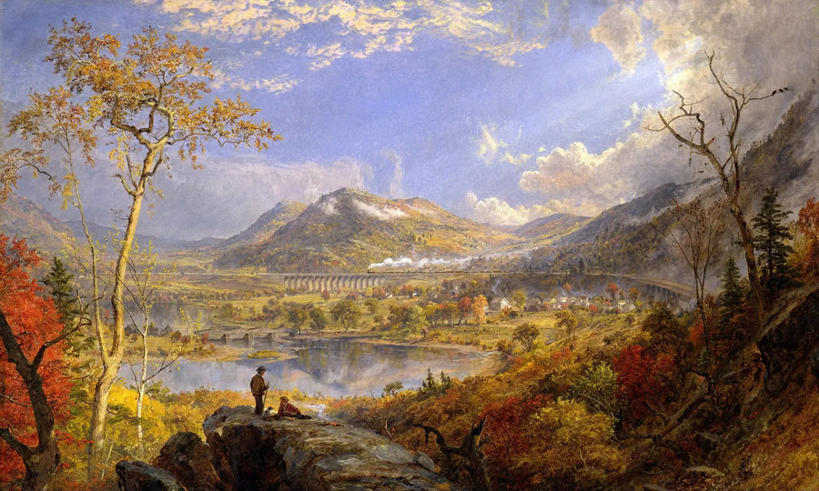 Viadukten ved Starrucca, Pennsylvania - Jasper Francis Cropsey
