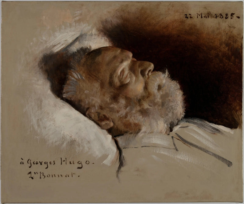 Victor Hugo på sit dødsleje - Léon Bonnat