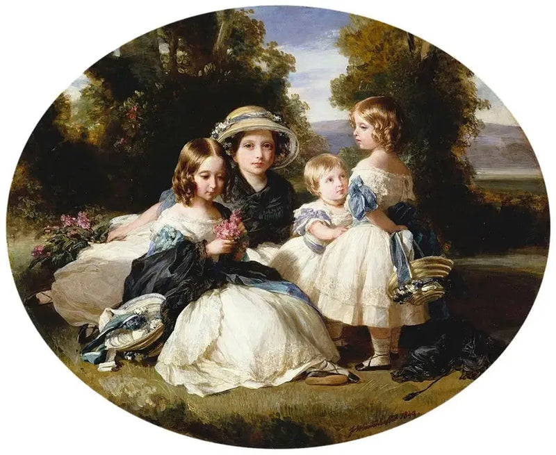 Victoria, prinsesse royale, prinsesse Alice, prinsesse Helena og prinsesse Louise - Franz Xaver Winterhalter