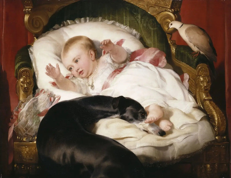Victoria, prinsesse, med Eos - Edwin Henry Landseer