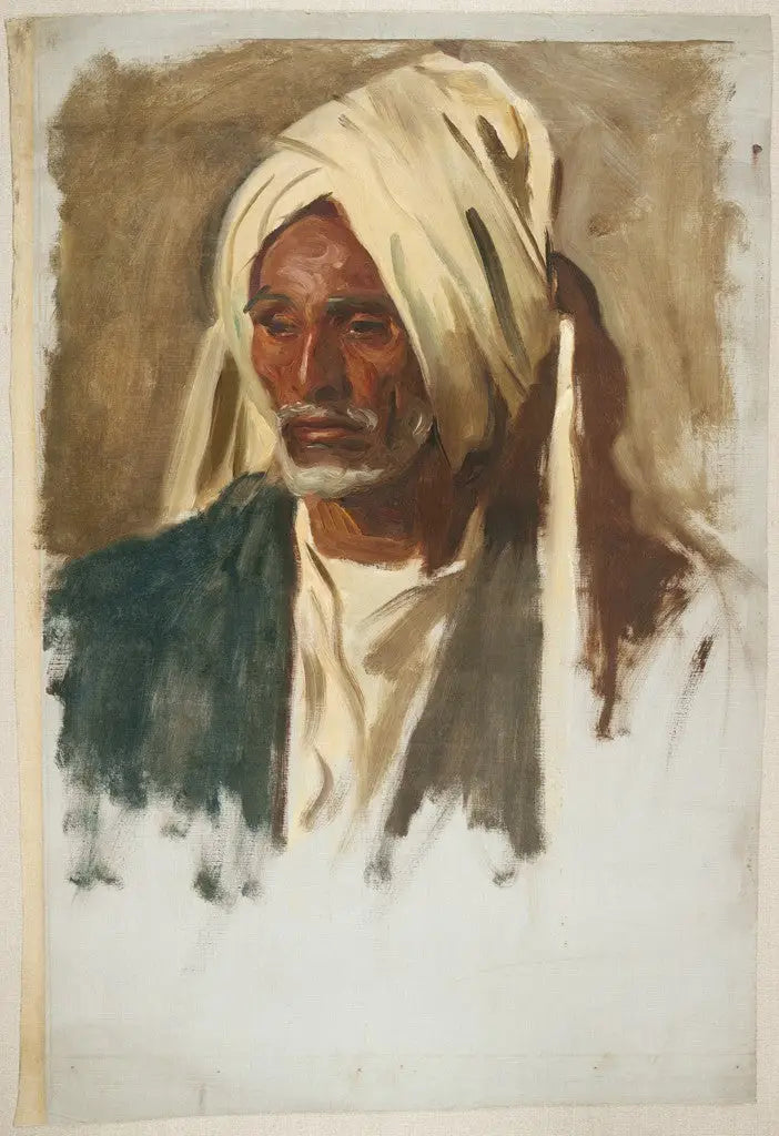 Gammel mand med hvidt skæg - John Singer Sargent