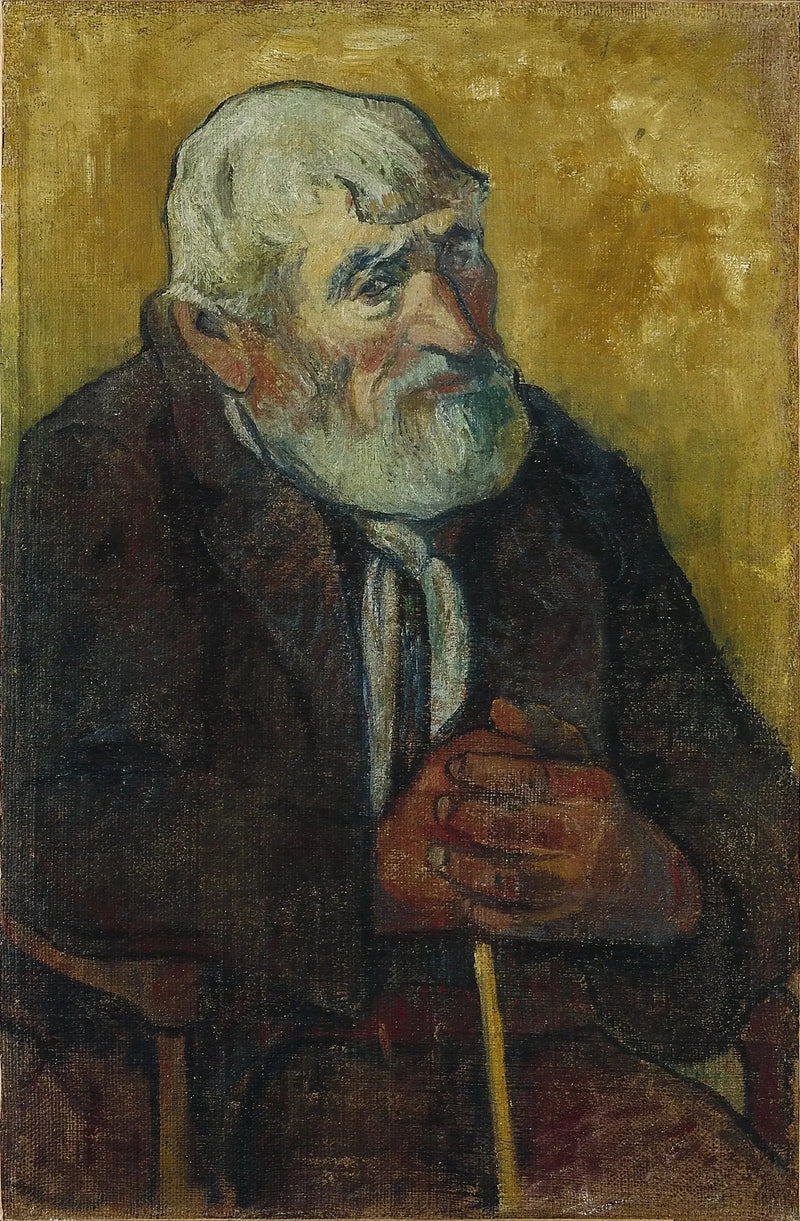 Gamle mand med stok - Paul Gauguin