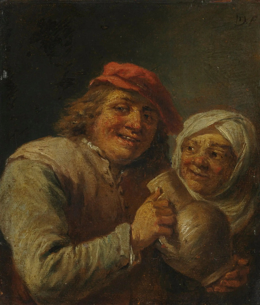 Gammel mand og kvinde - David Teniers den Yngre