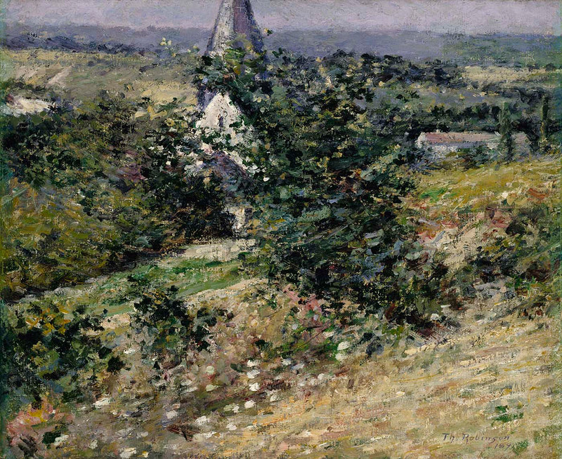 Gammel kirke i Giverny - Theodore Robinson