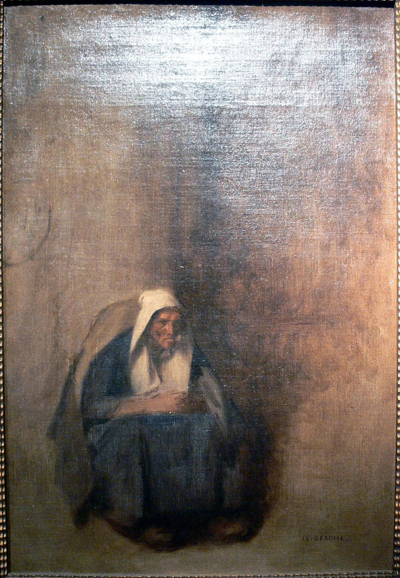 Gammel Kvinde med pibe - Jean-Léon Gérôme