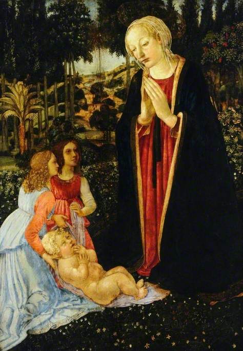 Jomfru med barnet og engle - Cosimo Rosselli