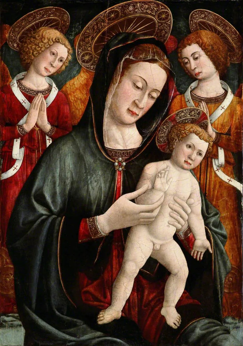 Jomfru med barnet med engle - Giovanni Francesco da Rimini